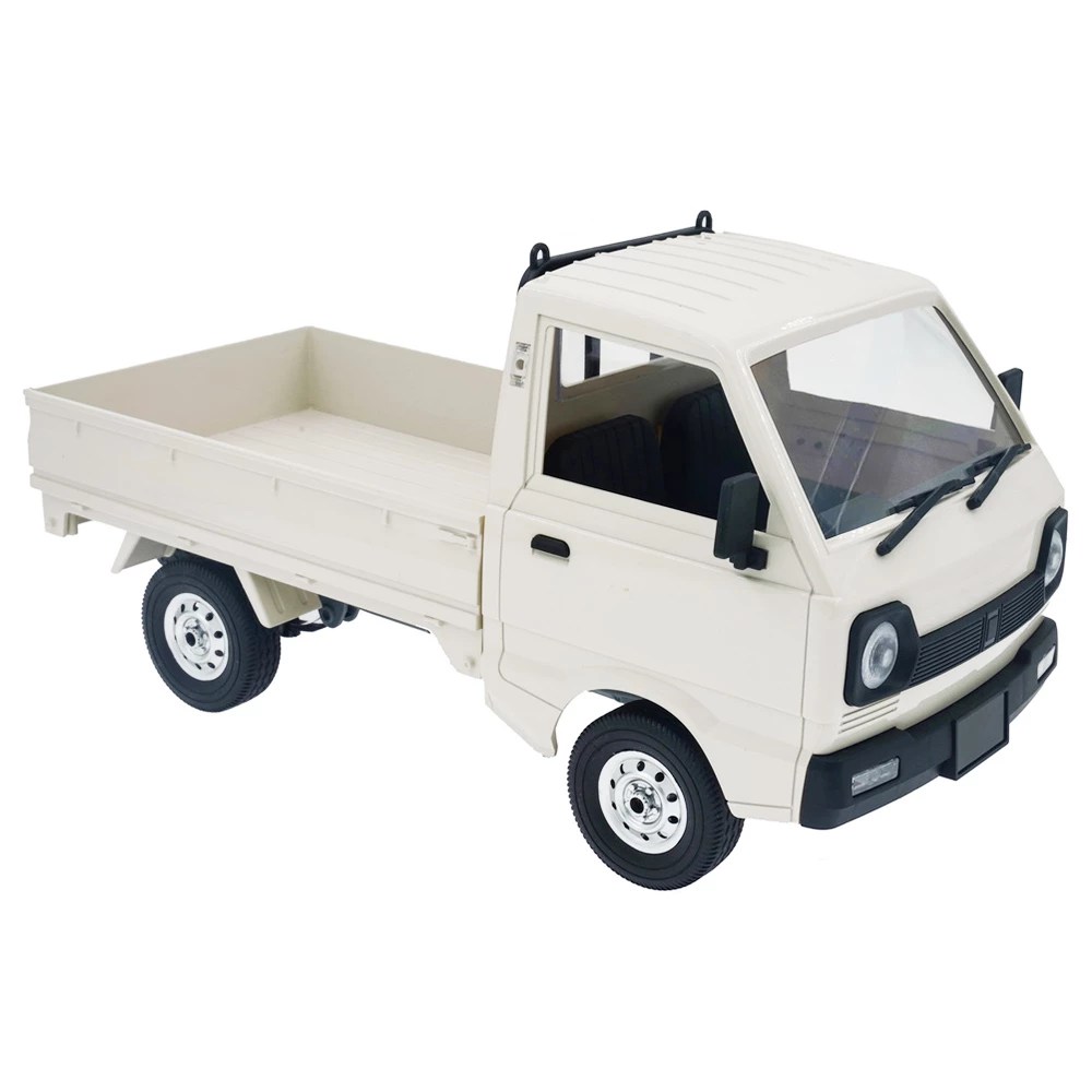 WPL D12 2.4G 1/10 2WD Off-road Military Truck RC Car - White Three Batteries - Image 6