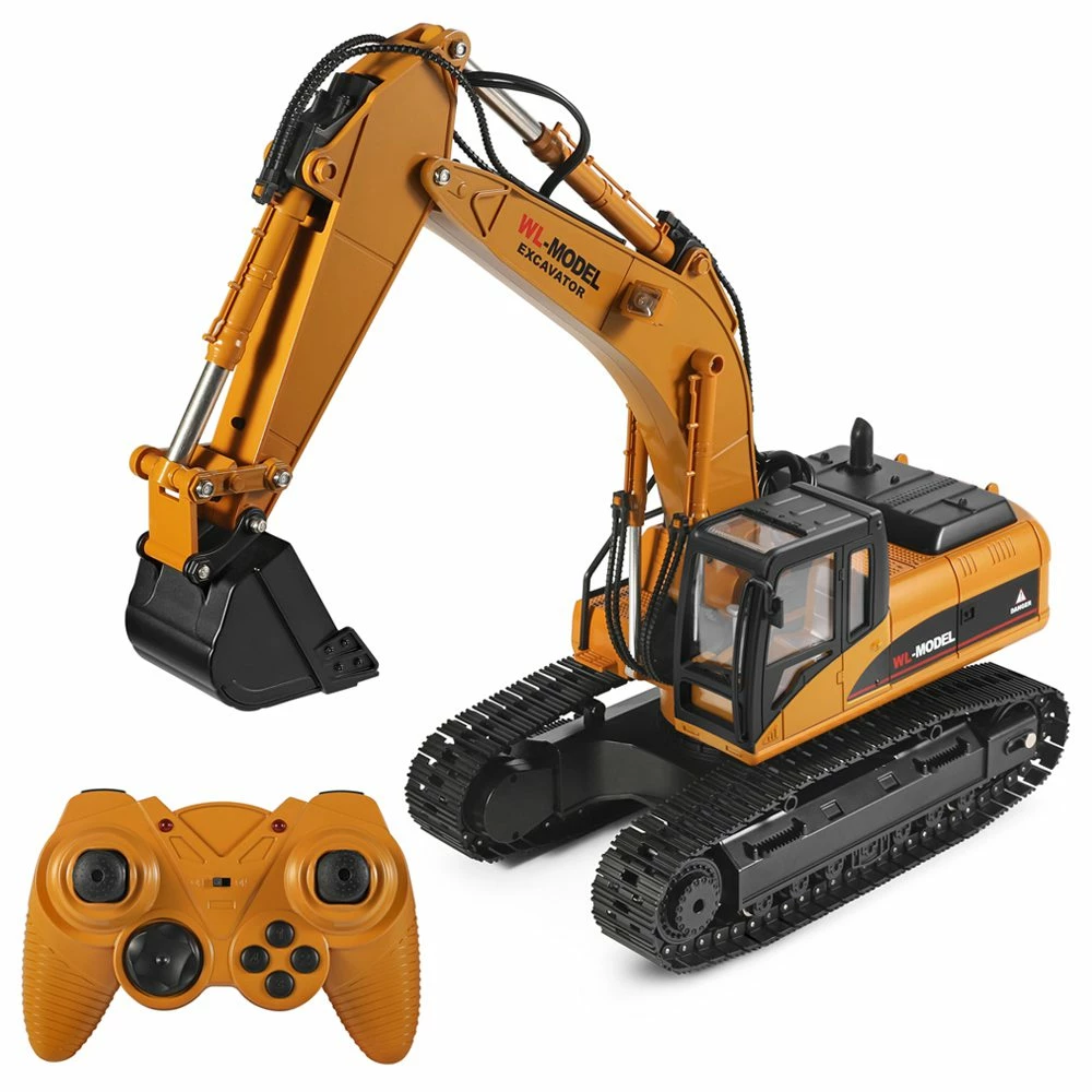 Wltoys 16800 2.4G 8CH 1/16 RC Excavator With Light Sound Function Engineering Vehicle RTR - Three Batteries 3 Wltoys 16800 2.4G 8CH 1/16 RC Excavator With Light Sound Function Engineering Vehicle RTR - Three Batteries