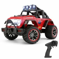Wltoys 322221 2.4G 1/32 2WD Mini Off-Road RC Car With Light 25km/h - Red