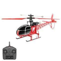 Wltoys XK V915-A 2.4G 4CH RC Helicopter Altitude Hold Flybarless RTF - Two Batteries