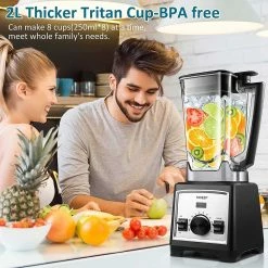 Yakeep 8188 2000W Stand Mixer, 2L Smoothie Blender With Stirrer, 32000 RPM, 8 Steel Blades, BPA Free Tritan Container, 3 Preset Modes -Wltoys Shop Yakeep 8188 2000W Stand Mixer 2L Smoothie Blender 518888 5