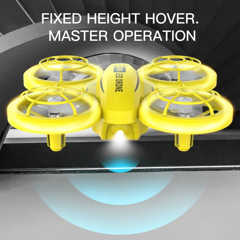 ZLL SG300 2.4G RC Drone 6-7 Min Flight Time One-key Take Off, Lights Switching, Headless Mode - Yellow 3 Batteries - Image 6
