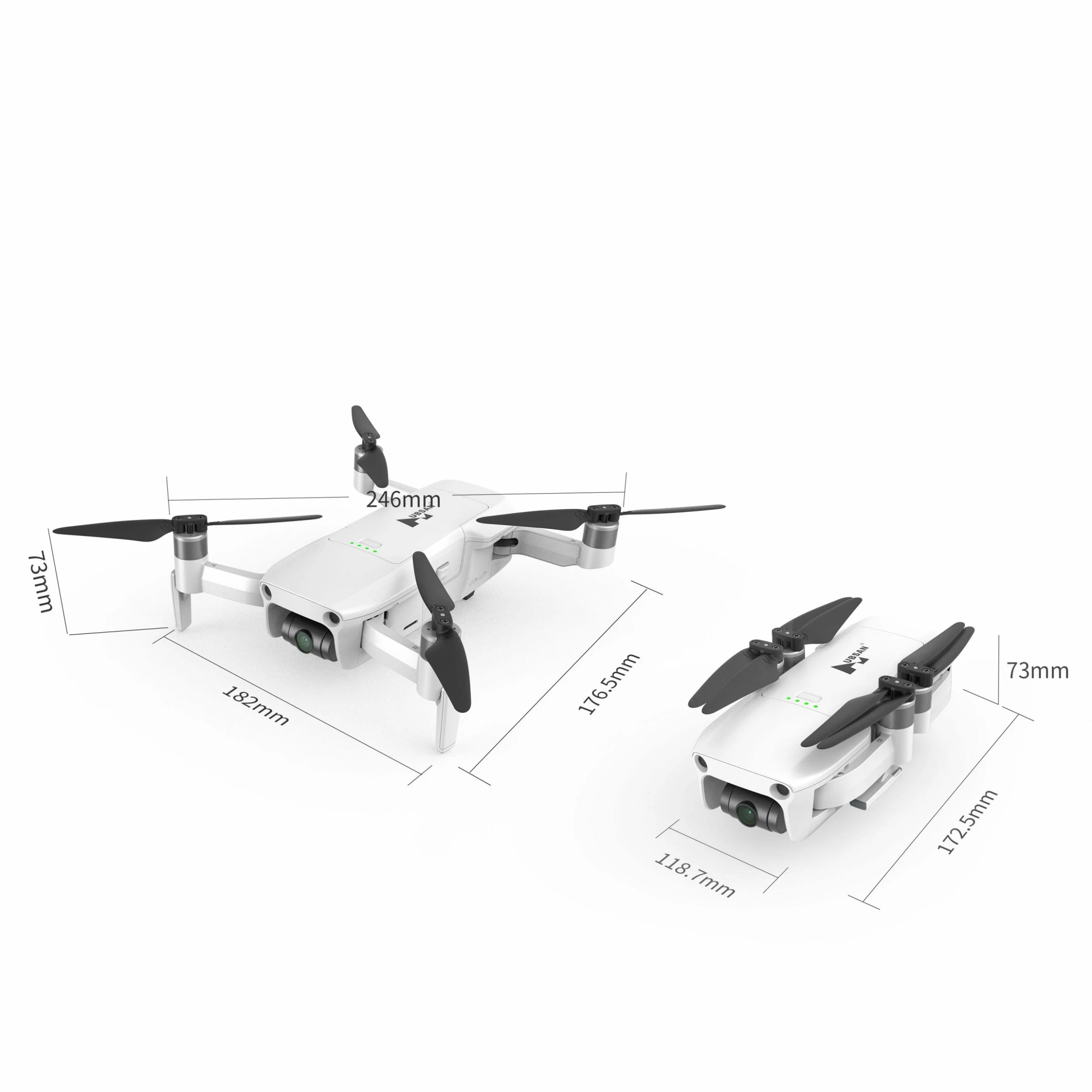 Hubsan ACE SE GPS 10KM RC Drone With 4K 30fps Camera 3-axis Gimbal 35mins Flight Time ATVT3.0 Visual Tracking - Two Batteries With Bag 7 Hubsan ACE SE GPS 10KM RC Drone With 4K 30fps Camera 3-axis Gimbal 35mins Flight Time ATVT3.0 Visual Tracking - Two Batteries With Bag - Image 5