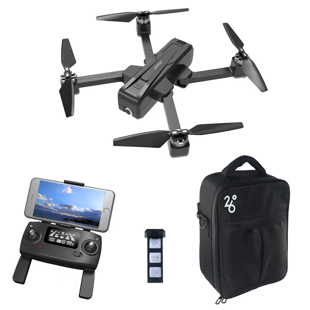 JJRC X11 2K 5G WIFI FPV GPS Foldable RC Drone With Single-axis Gimbal Follow Me Mode RTF - Two Batteries With Bag 3 JJRC X11 2K 5G WIFI FPV GPS Foldable RC Drone With Single-axis Gimbal Follow Me Mode RTF - Two Batteries With Bag