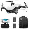 JJRC X12 AURORA 4K 5G WIFI 3km FPV GPS Foldable RC Drone With 3Axis Gimbal 50X Digital Zoom Ultrasonic Positioning RTF - White Three Batteries With Bag -Wltoys Shop jjrc x12 4k gps rc drone white three batteries with bag 1574132242022