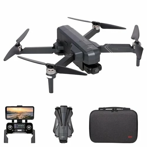 SJRC F11 4K Pro GPS 5G WIFI 1.2KM FPV Foldable RC Drone With 2-Axis Electronic Stabilization Gimbal Brushless RC Drone RTF - Two Batteries With Bag