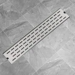 VidaXL Linear Shower Drain Line 630x140 Mm Stainless Steel