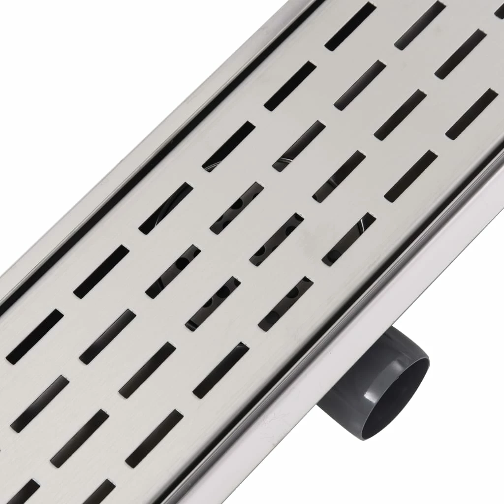 VidaXL Linear Shower Drain Line 630x140 Mm Stainless Steel - Image 6
