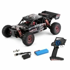 Wltoys 124016 V2 Upgraded 4300KV Motor 1/12 2.4G 4WD 75km/h Metal Chassis Brushless Off-Road Desert Truck RC Car