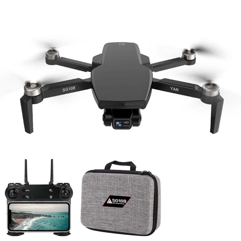 ZLL SG108 PRO 5G WIFI FPV GPS 4K Camera 2-Axis Gimbal RC Drone Black - Two Batteries With Bag 3 ZLL SG108 PRO 5G WIFI FPV GPS 4K Camera 2-Axis Gimbal RC Drone Black - Two Batteries With Bag